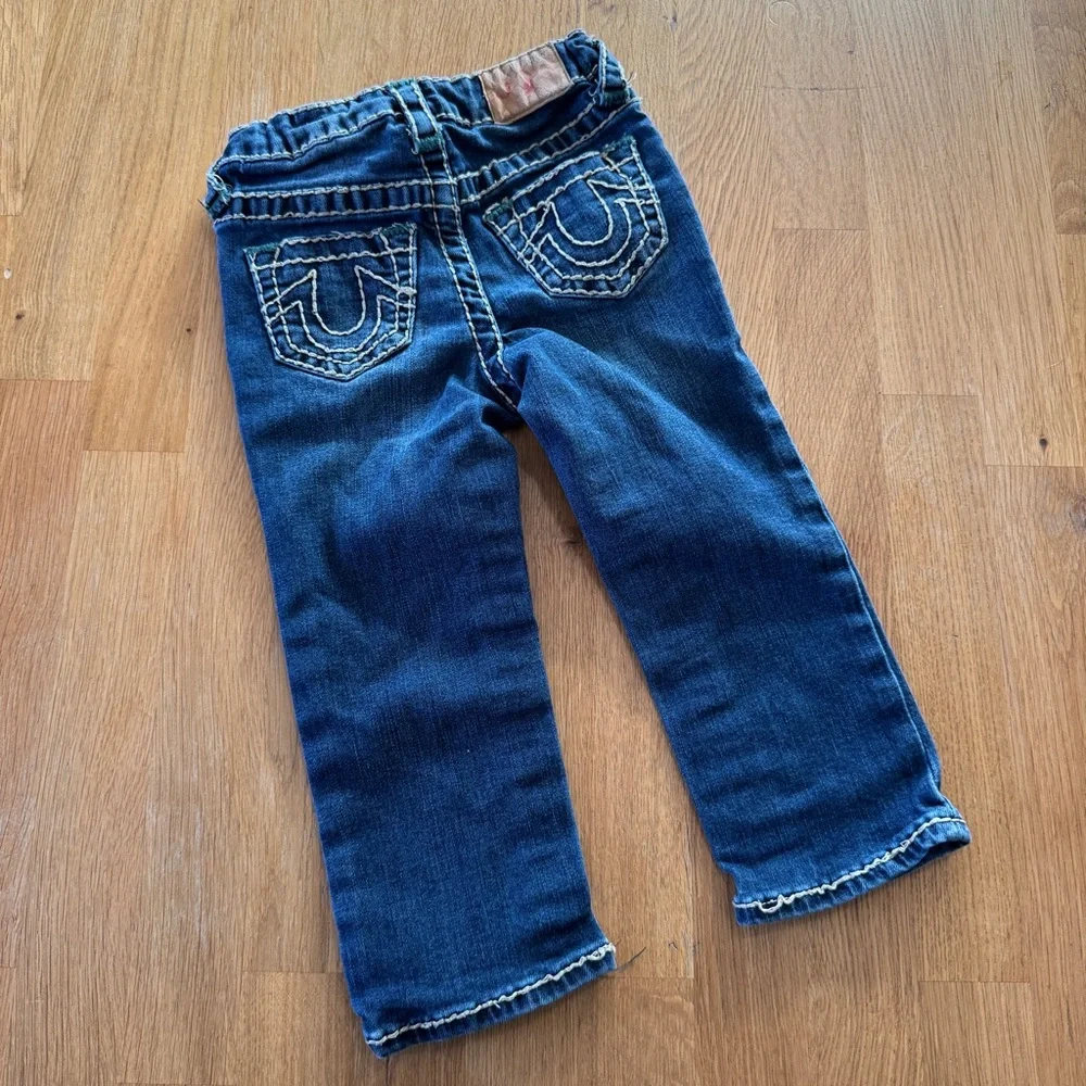 True Religion 2T Ricky Relaxed Straight Leg Jeans Unisex - Picture 2 of 11